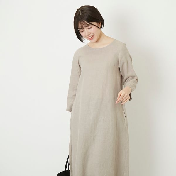 n.o.f.l/リトアニアリネンロングワンピース